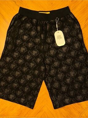 When Smoke Clears Thermal Print Shorts Mens Size XL Cotton Blend Black New NWT
